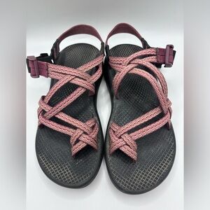Chaco Women’s Z/Cloud Sport Sandals Pink Purple Strappy Size 7 / EU 38